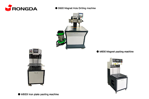 Semi-auto line for magnet and iron sheet pasting 